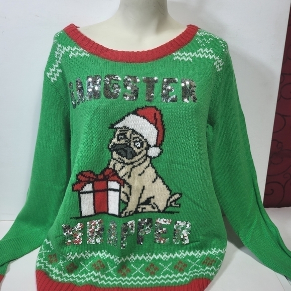 Gangsta Rapper Christmas Sweater - Picture 3 of 6